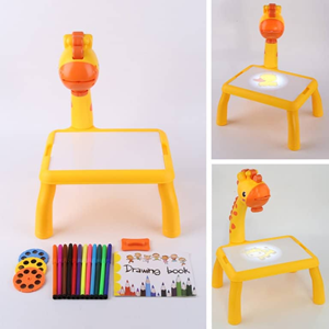 میز نقاشی پروژکتور دار کودک طرح زرافه TETRIS PROJECTION PAINTING TABLE-اسباب بازی